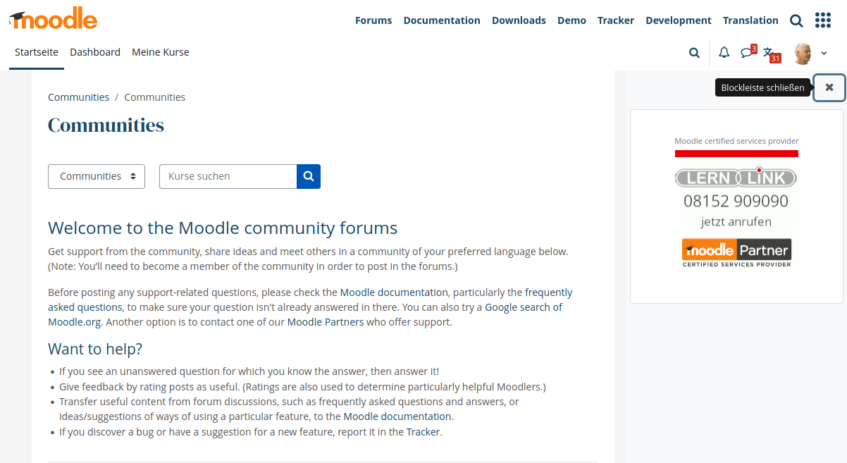 Moodle forum